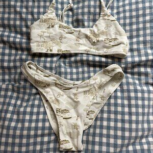 Honey Swim Serenity Bralette bikini top (S) and bottoms (XS)